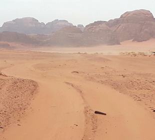 Wüstenlandschaft Wadi Rum
