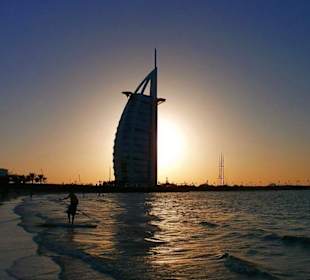 Sonnenuntergang am Burj Al Arab 