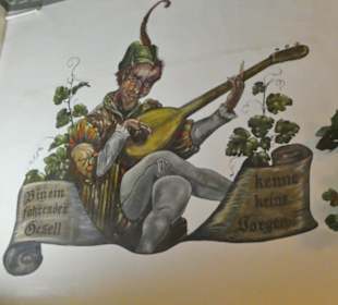 Im Gastraum vom Brauhaus Friedrichroda