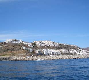 Blick vom Schiff auf Puerto Rico