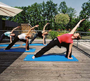 Fitness auf der Außenterrasse