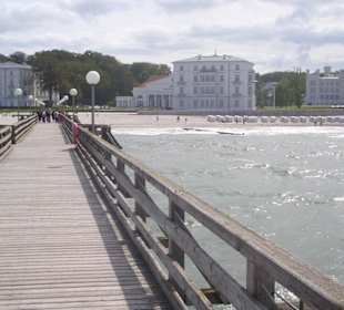 Seebrücke, Blick Richtung Land