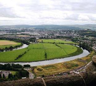 A view of Stirling from the Wallace Monument