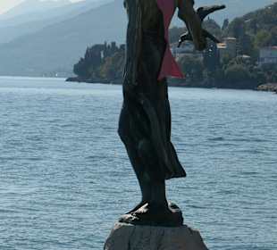 Spaziergang entlang der Promenade bei Opatija