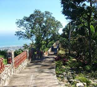Gartenanlage der  Cable Car Bahn