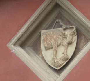 Ochsenwappen am Rathaus von Ochsenfurt