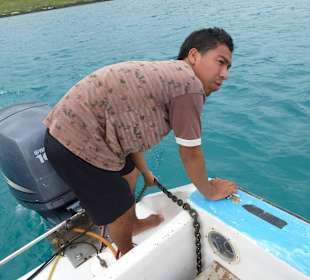 Bootsmann wirft Anker