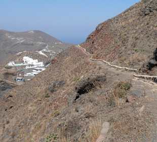 Schotterweg nach dem Profitis Ilias