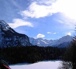 Aussicht vom See zur Schanze