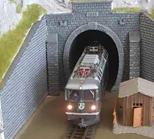 Eine Schmalspurbahnlok von der Nähe