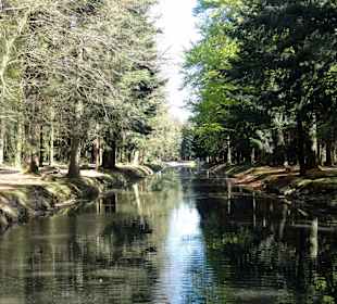 Garten- und Teichlandschaft in der Peripherie
