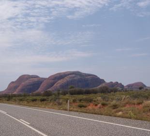 Blick auf die südwestlichen Olgas