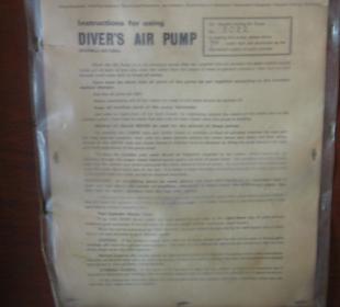 Diver`s Air Pump