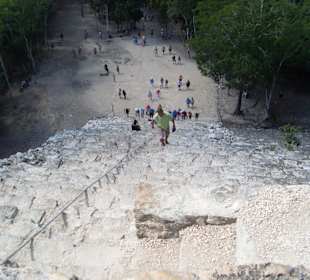 Ruinenstätte Coba / Pyramide Nohoch Mul