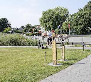 Blick zum Springbrunnen