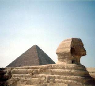 Cheops Pyramide und Sphinx