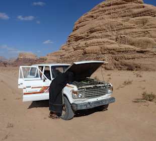 Unser Jeep in Reparatur