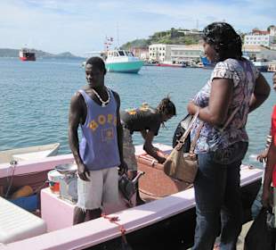 Carenage - Fischverkauf - St. Georges