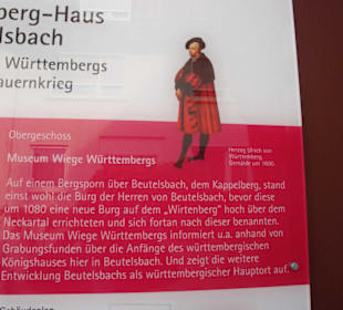 Hinweisschild zum Museum