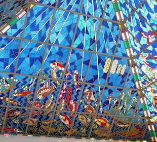 Eins der Dachmotive in der Wafi Mall Dubai