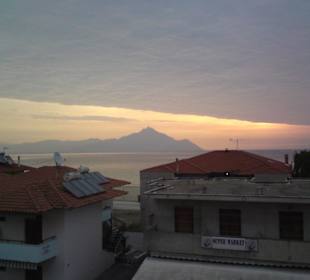 Blick von der Dachterrasse/ Hotel Apollon