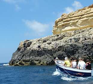 Auf der Rückfahrt von der Blauen Grotte