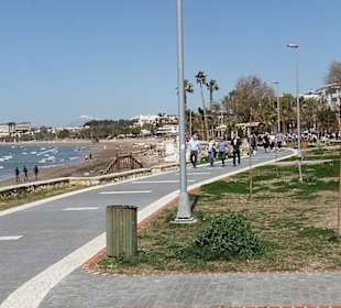 Die schöne Promenade kurz vor Side