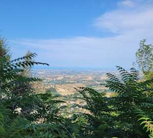 Blick bis zum Meer