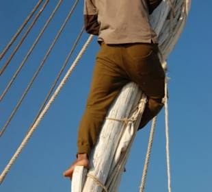 Luxor-Assuan auf Dahabeya: Segel setzen