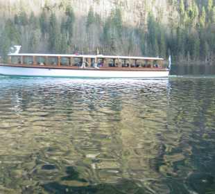 Mit dem Schiff aud dem Königssee unterwegs