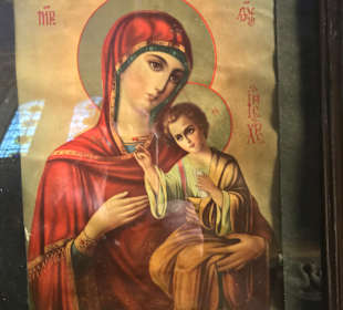 Mutter Gottes mit Jesukind in der Orhodoxen Kirche Varna