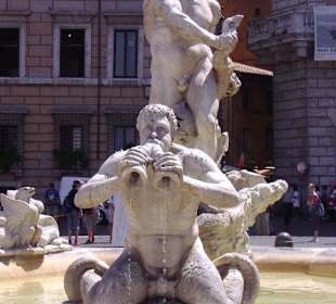 Brunnen an der Piazza Navona