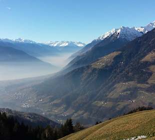 Oberhalb von Schenna - am 1. Januar! 
