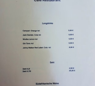 Speisekarte