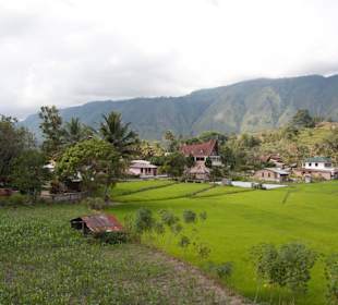 Krajobraz nad Jeziorem Toba