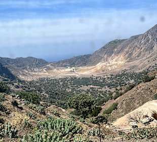 Aussicht aus dem Bus bei der Auffahrt