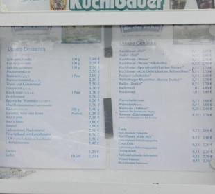 Speisekarte