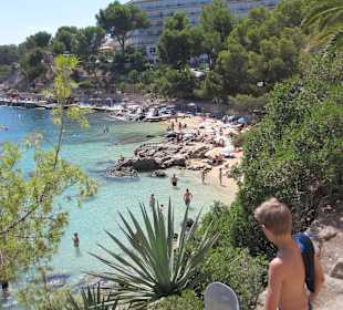 Bucht Cala Fornells, 15 Minuten vom Hotel Club Europa fußläu