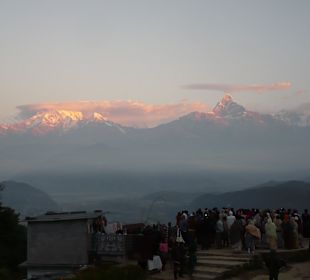 Morgenglühen am Anapurna
