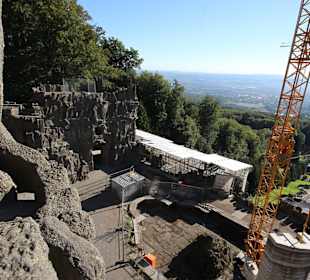 Bauarbeiten an den Kaskaden 