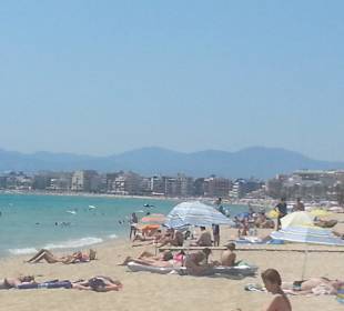 Strand an der Playa de Palma