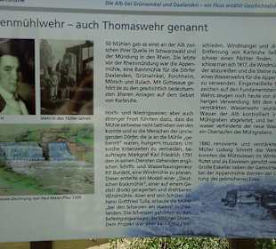 Infotafeln an der Alb