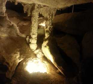 Foto in der Grotte von San Miguel