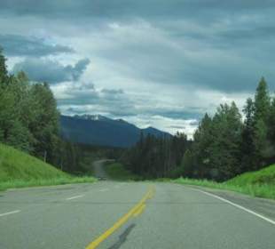 Die Rockies tauchen auf: endlich! Nach 850 km!