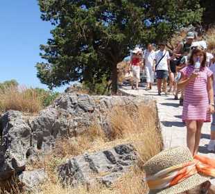 Aufstieg zur Akropolis