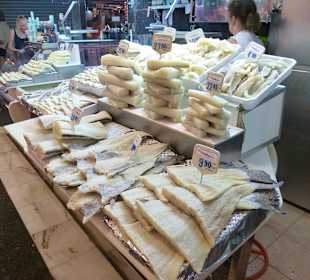 Stand in der Markthalle