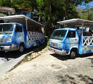 Offene LKW genannt Trolleybus
