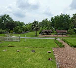 Blick auf die Küchengebäude