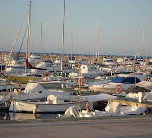 Das ist der Hafen von Can Picafort