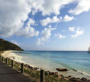 Blick auf einen Strand
